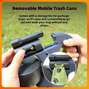 Tangle-Free Double Dog Leash – Walk Two Dogs with Ease! 360° Swivel, Strong Nylon, and Ergonomic Design!