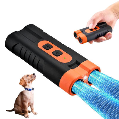 Professional Dog Bark Guard - Advanced Dog Training Tool with Dual Sonic Emitters for Effective Indoor & Outdoor Use, Humane Alternative to Shock Collars