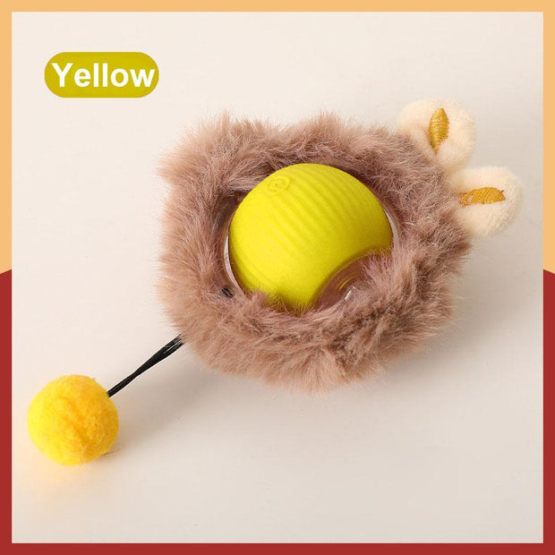 The Purr-fect Playtime: USB Rechargeable Ball Toy for Cats & Dogs - Chirp, Chase, and Conquer Boredom!