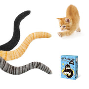 Exciting Potaroma Cat Tail Toys – Pack of 3 Fluffy Interactive Plush Kickers with Crinkle Sounds for Endless Indoor Fun!