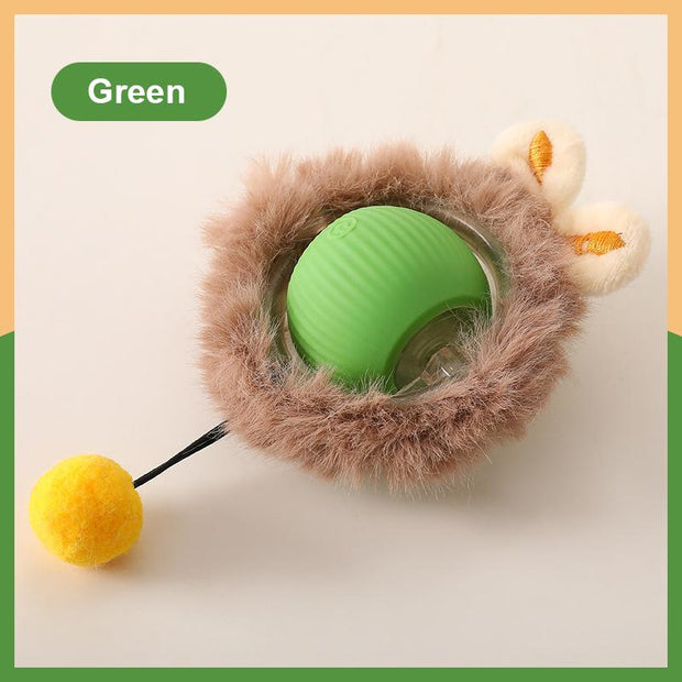 The Purr-fect Playtime: USB Rechargeable Ball Toy for Cats & Dogs - Chirp, Chase, and Conquer Boredom!