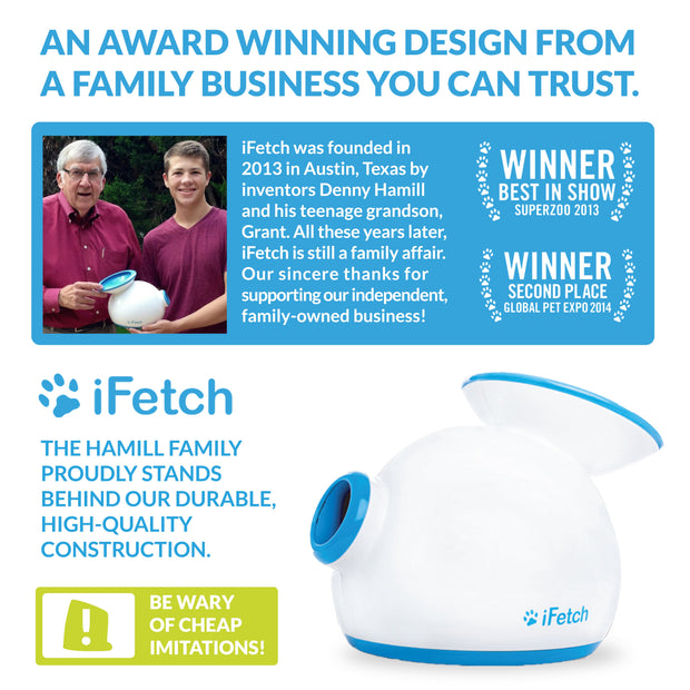 Revolutionary iFetch Ball Launcher for Small to Medium Dogs - Endless Fun Awaits!